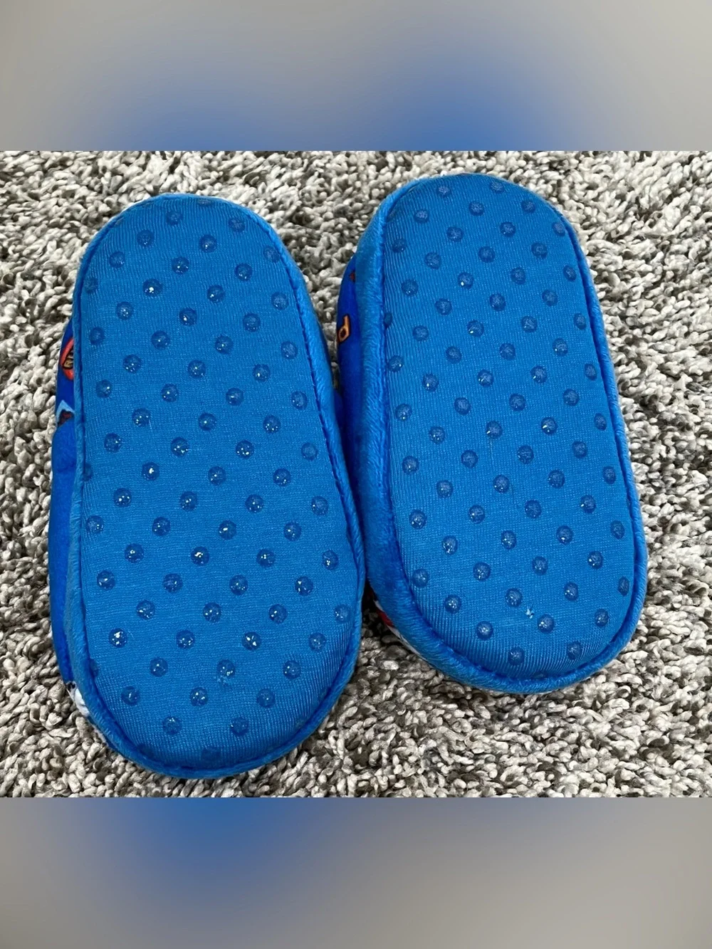 Paw Patrol Blue Plush Kids Slip-On Slippers